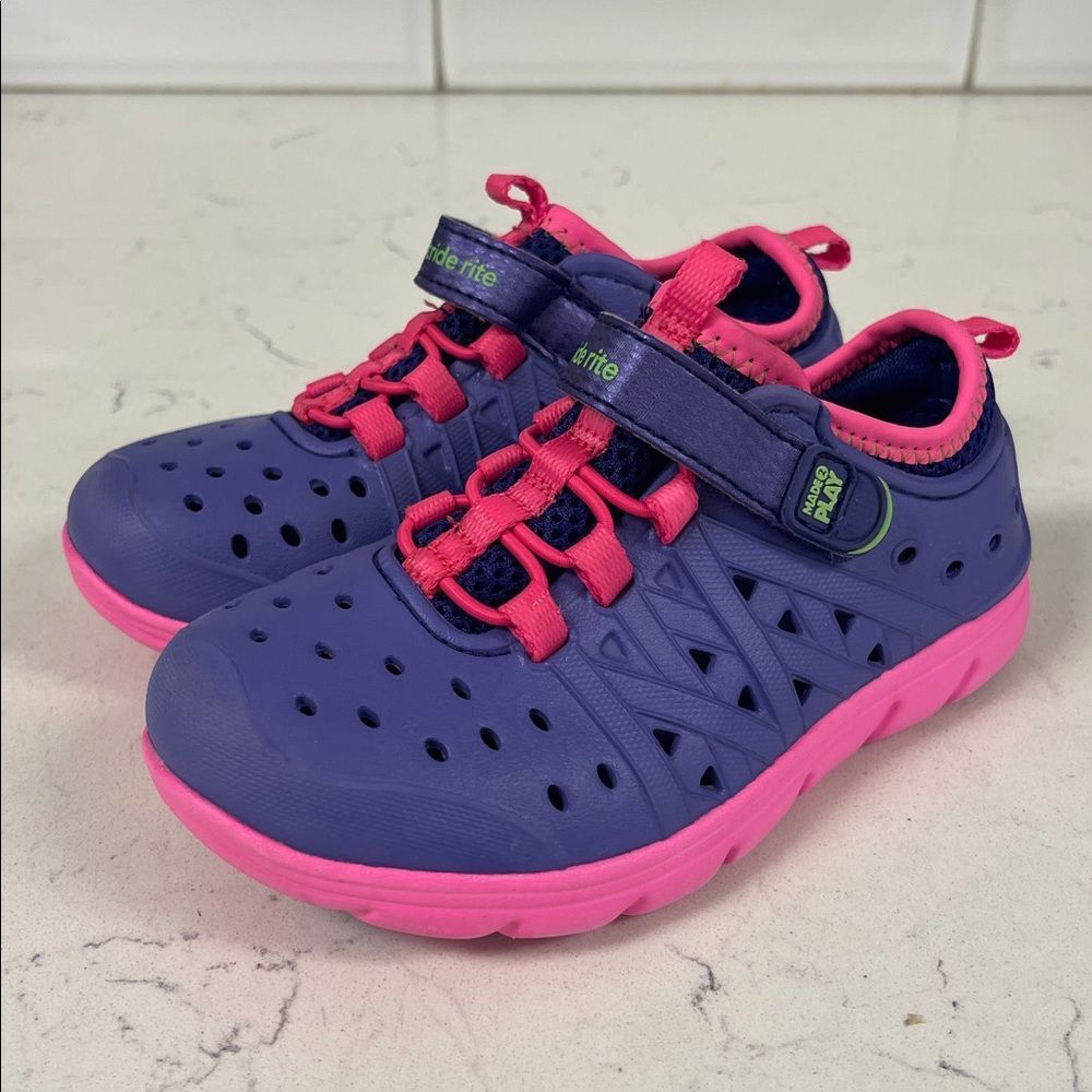 Stride Rite Girls Little Kid Made2play Phibian Sneaker Sandal Size 9 Purple Pink